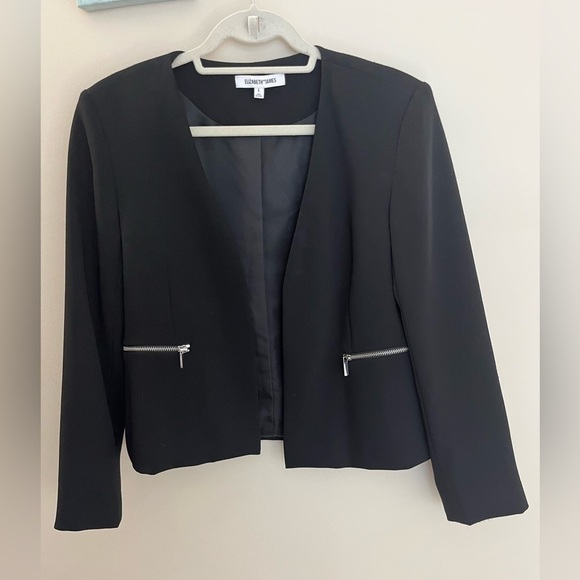 Elizabeth and James Open Hang Black Blazer Size Large - Picture 1 of 10